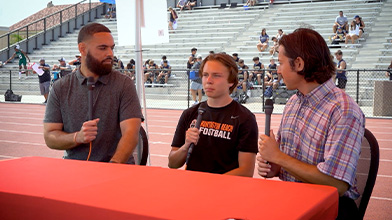 Huntington Beach WR Brandon Cascia Interview at Surf City Tournament