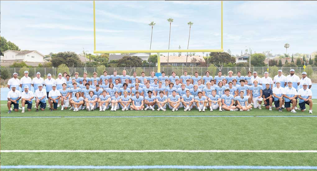 Corona del Mar Sea Kings Fall 2021 Football Team Photo