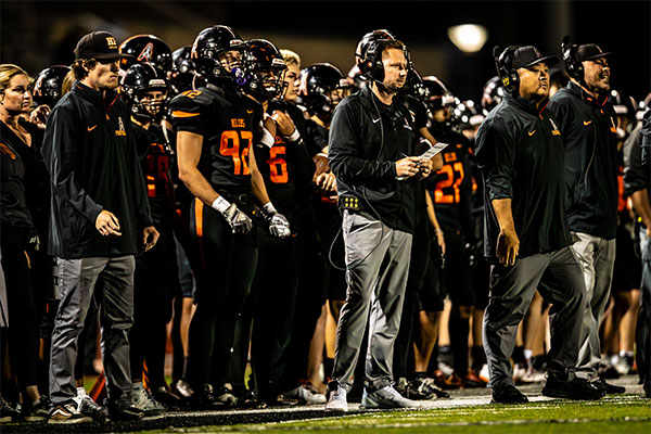 Huntington Beach Oilers sidelines.