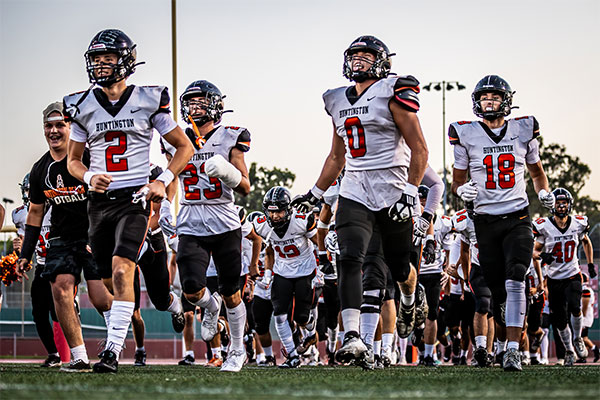 Huntington Beach Oilers. Niko Lopez (#2) Trent Clark (#0) Micah Riola (#23) Darby Warren (#18)